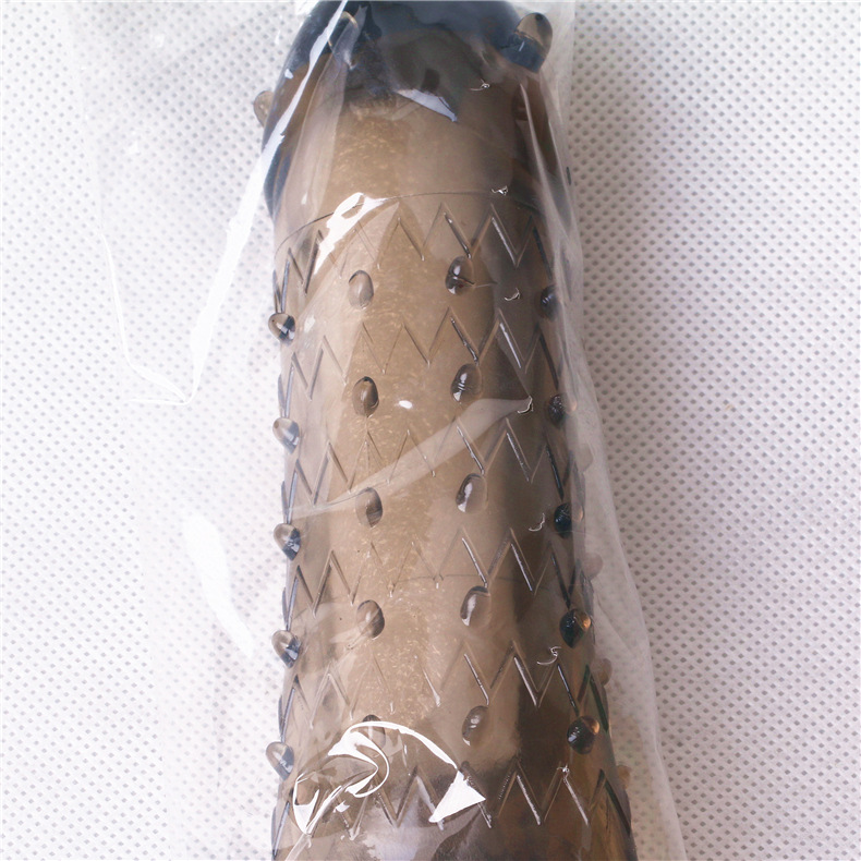 男用水晶狼牙套 加长水晶套 男用阴茎套 情趣锁精套 自慰成人用品