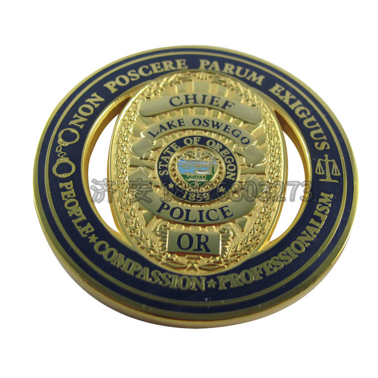 金属徽章纪念币定制 铜币制作 出口日本镀黑镍双面币济安工厂