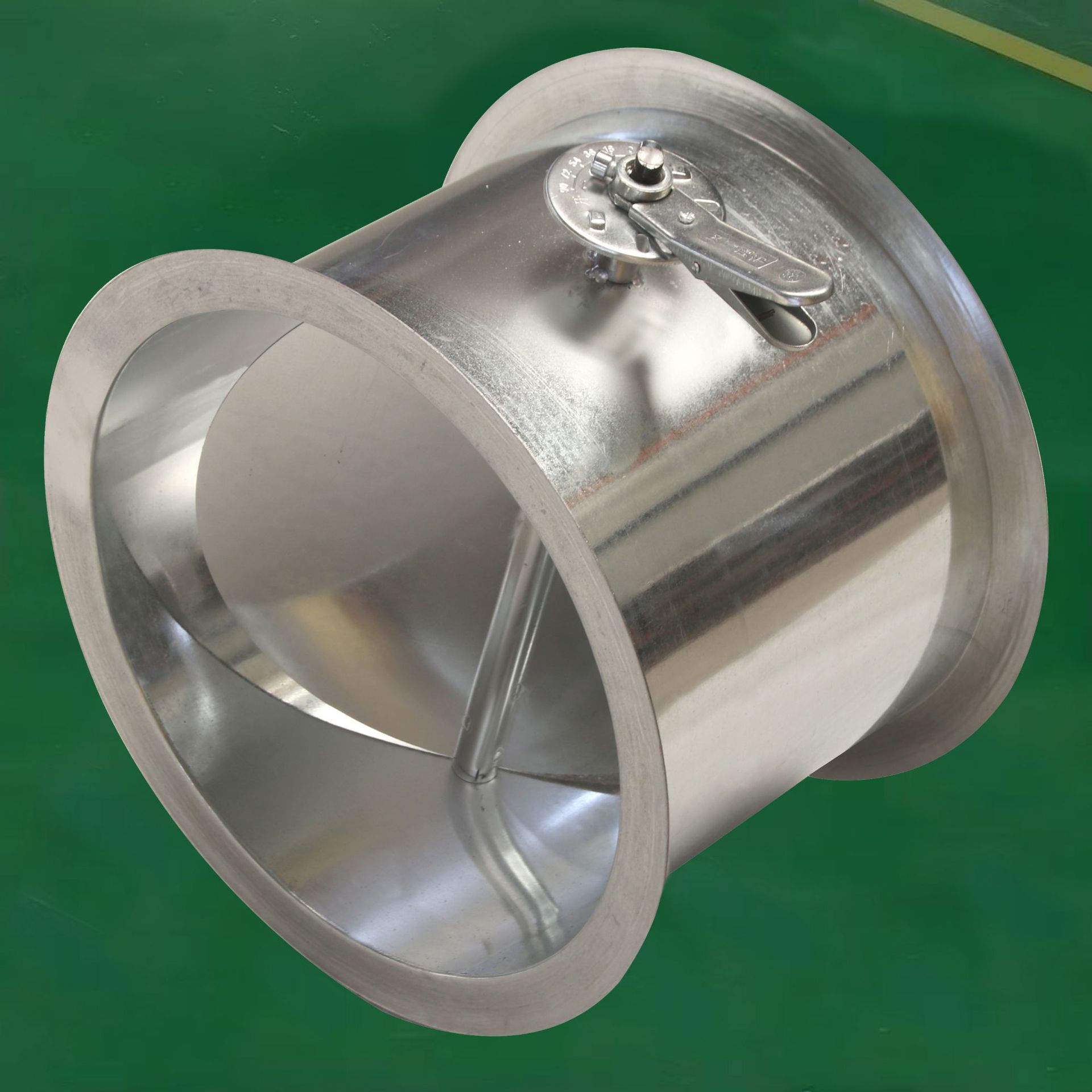 销售不锈钢圆形多页调节阀蝶形手动调节阀杠杆式蜗轮调节阀