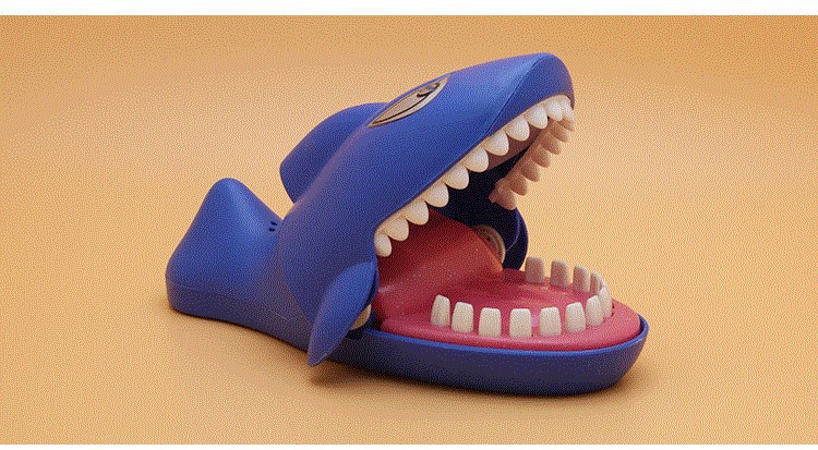 咬手鳄鱼大嘴巴牙齿咬手指鲨鱼解压减压神器整蛊恶搞抖音同款玩具