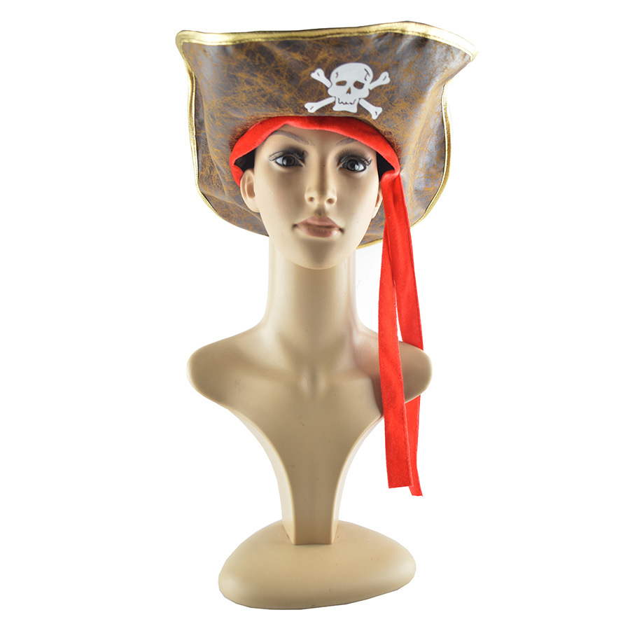 亚马逊速卖通热卖派对帽子舞会头饰加勒比海盗帽子百变diy海盗帽