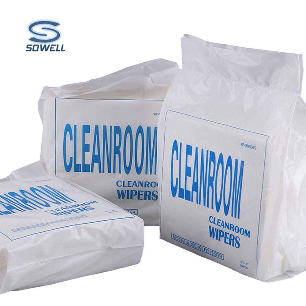 厂家604无尘纸cleanroom wipers工业擦拭纸 4"*4" 1200片