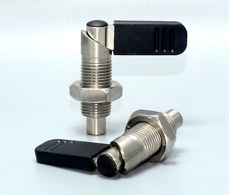 spxvb/spxvbk不锈钢旋钮柱塞细牙l型分度销弹簧柱塞n95口罩机