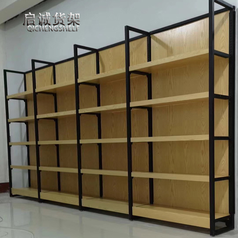 木质便利店超市钢木货架母婴货架文具货架手机配件展柜陈列柜批发