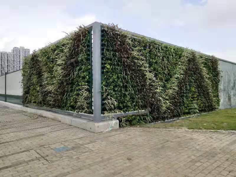 前海生态围蔽 立体化植物墙 垂直立体绿化生态围挡花草花奔围墙
