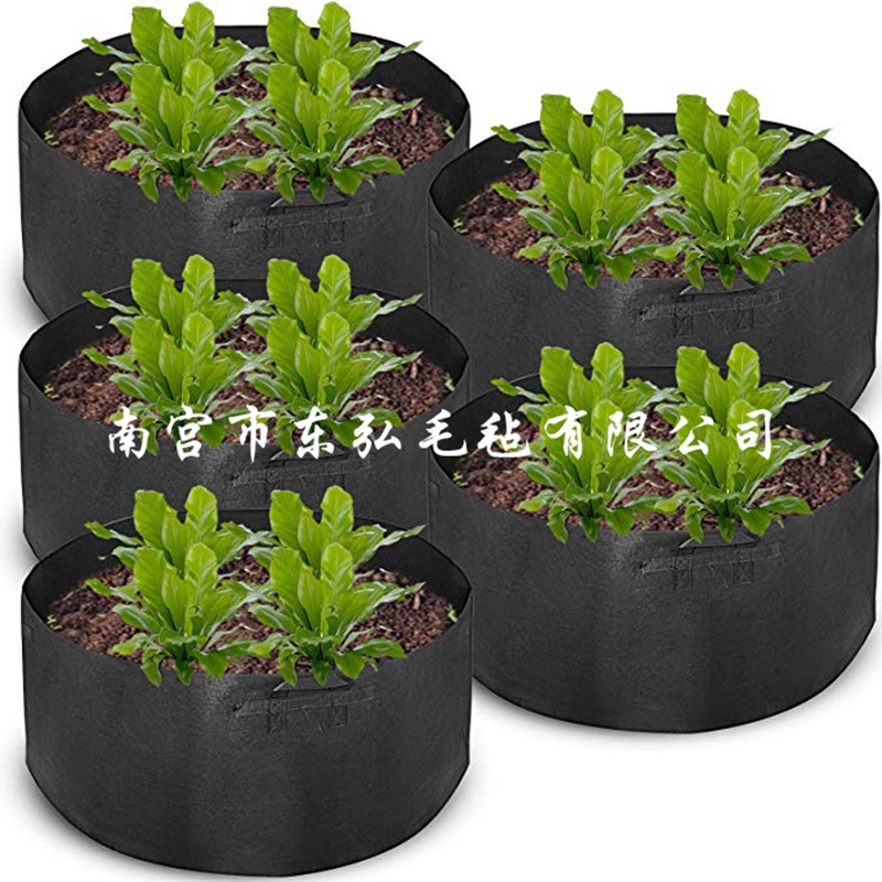 跨境定制毛毡种植袋 无纺布栽培袋育苗袋 农场园艺蔬菜花卉生长袋