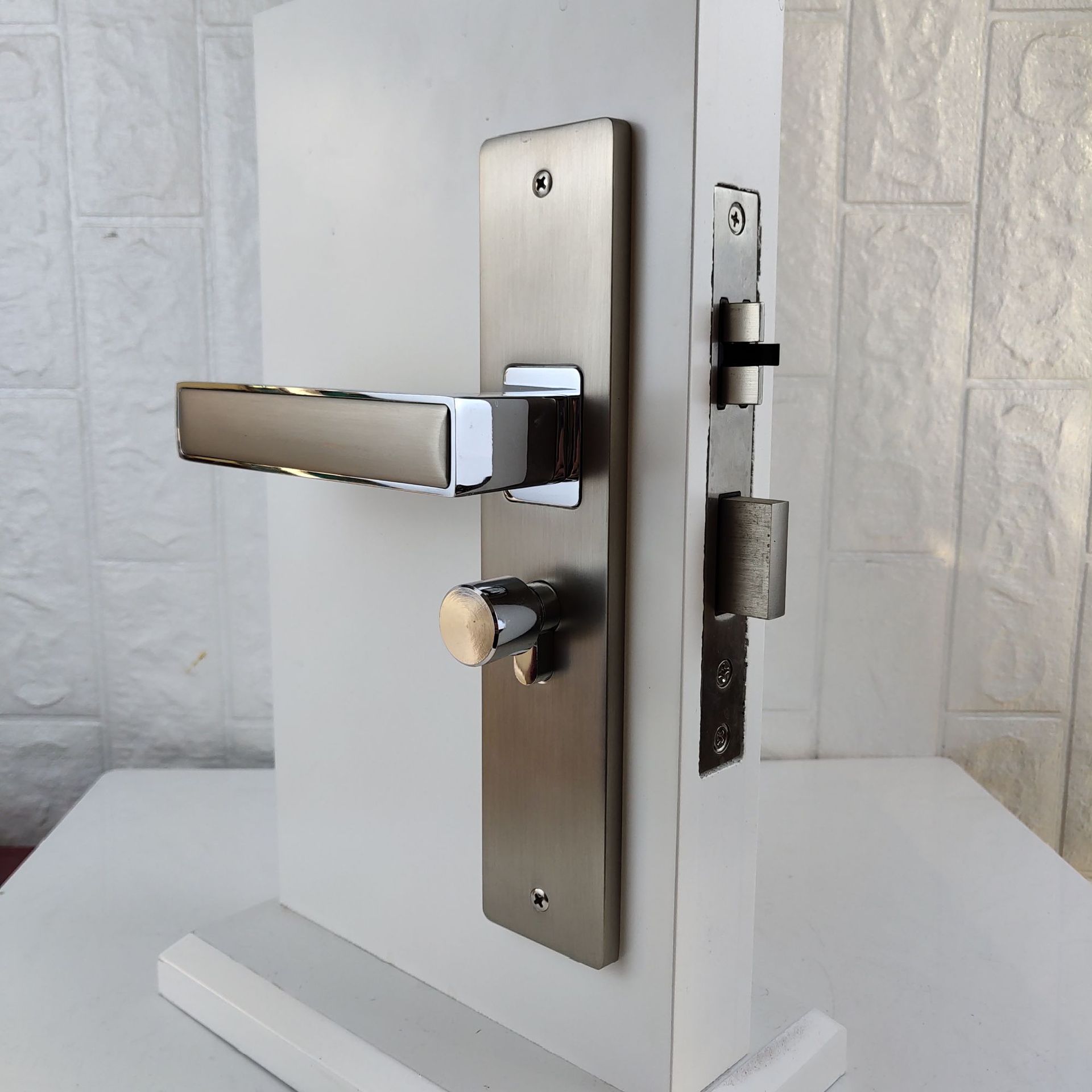 商务灰锌合金门锁 (4)