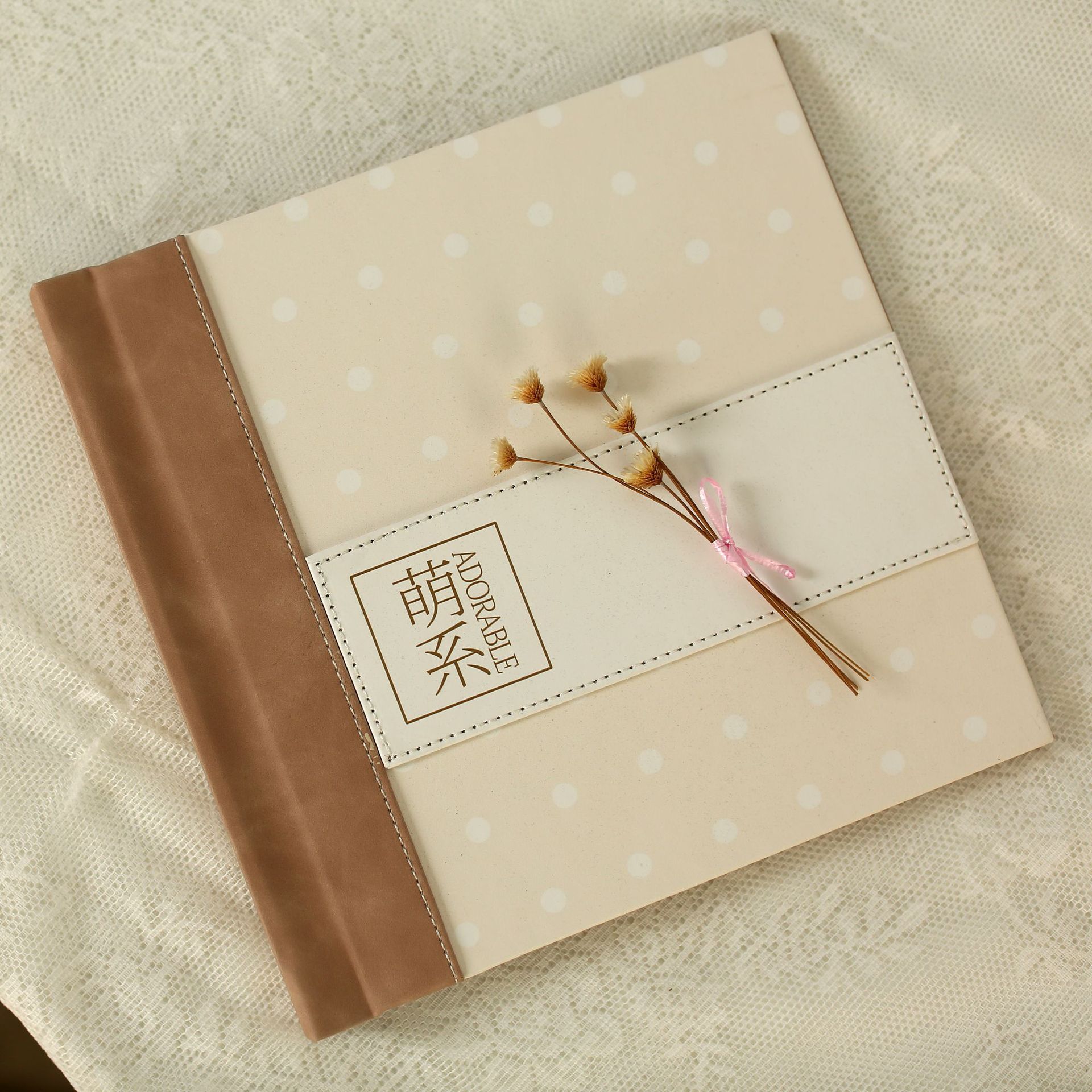 厂家直销儿童影楼方10寸皮相册封面相册相框组合简约儿童家庭产品