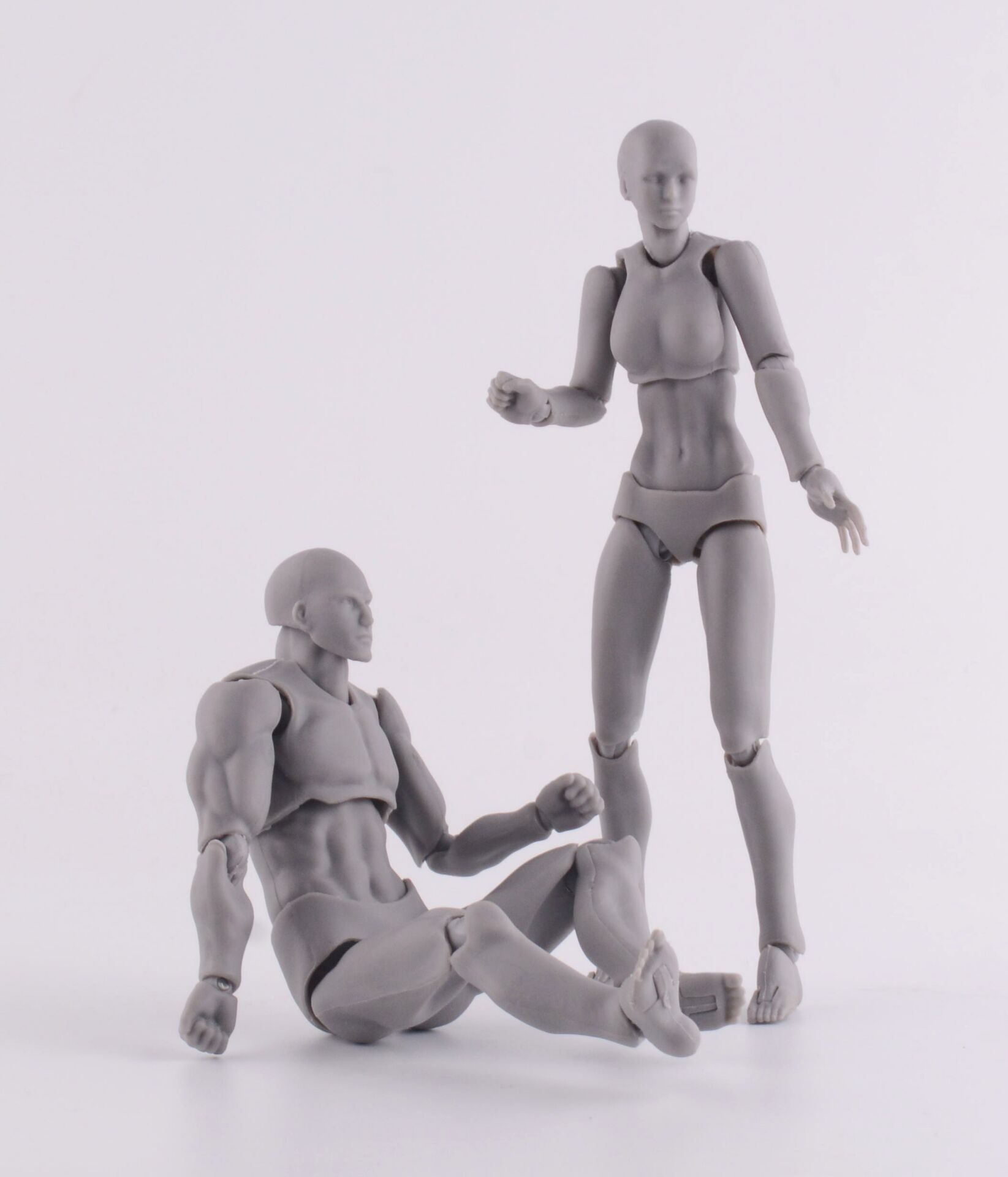 figma 素体2.0 豪华版 男性 女性 青年版 肌肤色 可动手办模型