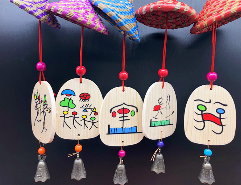 厂家直销寺庙许愿牌祈福木牌丽江东巴风铃一米阳光许愿牌可印logo