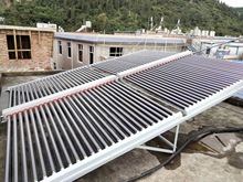 云南昆明厂家太阳能热水工程由集热器不锈钢保温水箱自动运行