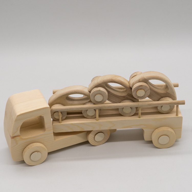 厂家供应实木玩具车木质儿童小汽车创意木制玩具