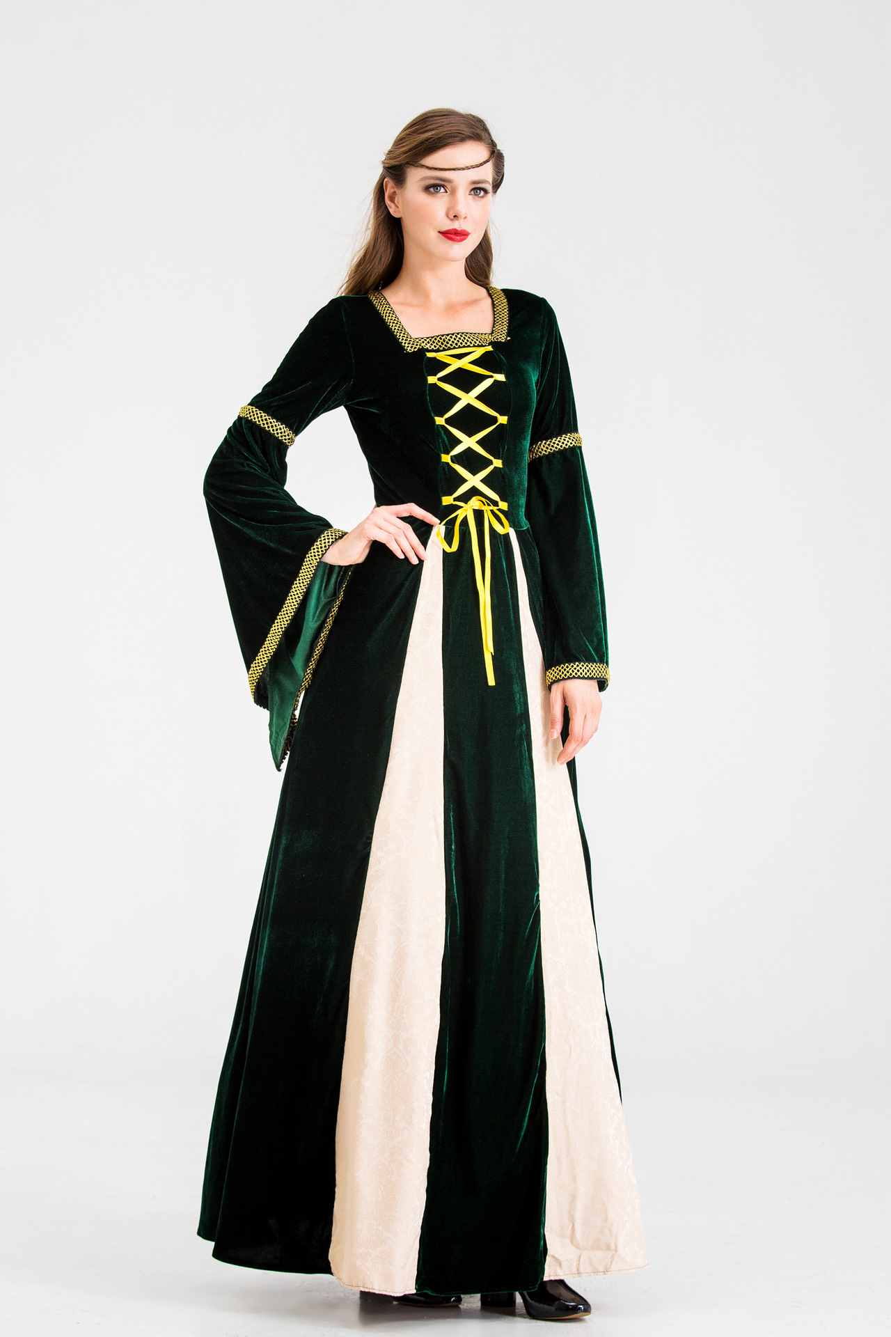 8660#万圣节服装希腊女神宫廷公主女王服装 复古话剧舞台剧演出服