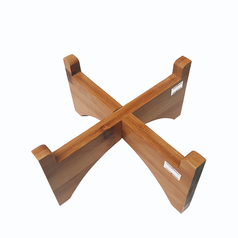 厂家直销室内置地竹制架子四脚架盆景盆栽底座可定制花盆支架