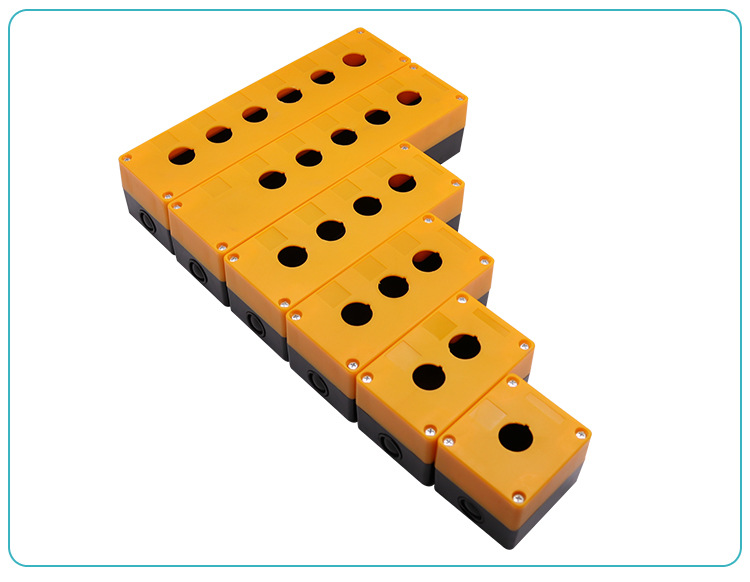 lay37 la38 bx1急停开关塑料按钮盒123456孔户外防水保护盒22mm