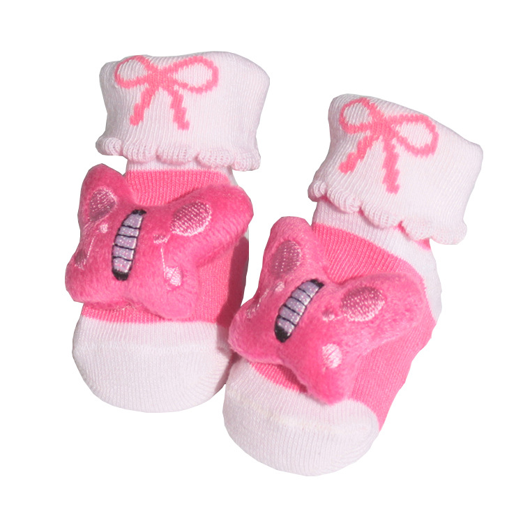 Autumn and Winter New Baby Socks Baby Non-Slip Socks Doll Cute Bell Socks Wholesale Factory Direct Export Foreign Trade