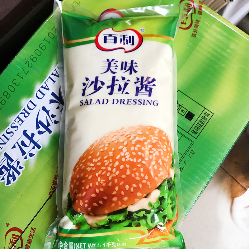 百利美味沙拉酱1kg12包汉堡寿司沙拉酱水果沙拉蔬菜沙拉酱