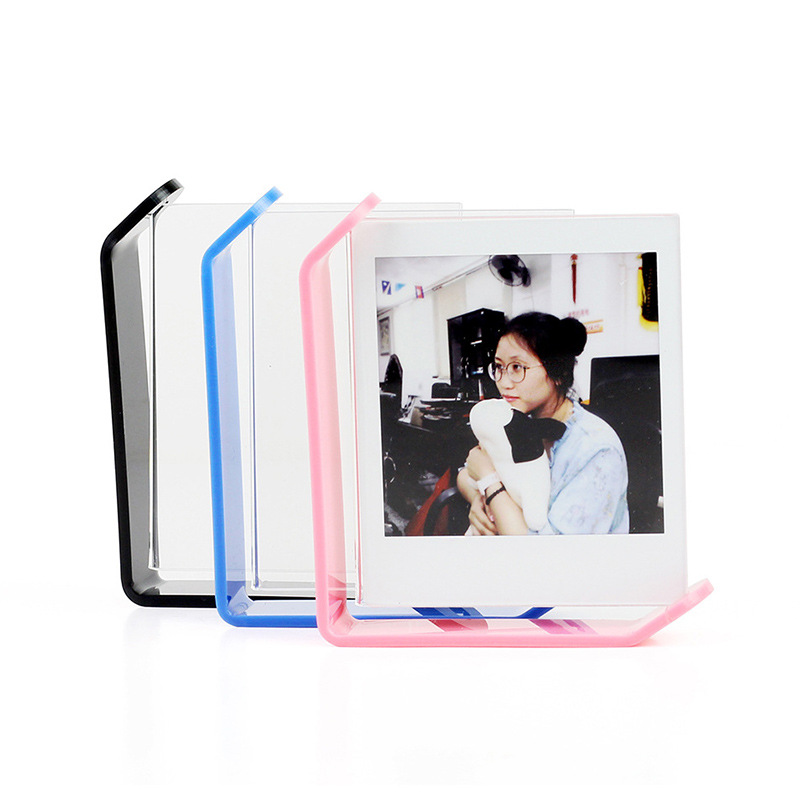 caiulsquare亚克力摆台相框 拍立得相片相册 旋转透明相框
