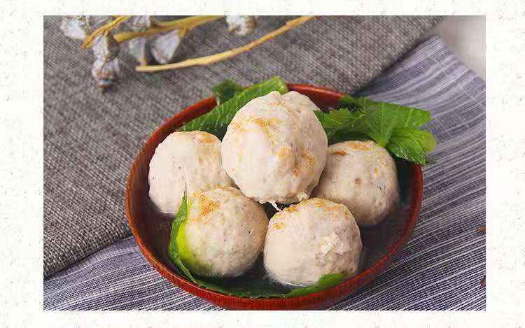 潮汕特产 潮汕手工猪肚丸火锅丸汕头胡椒猪肚丸500g 食材批发包邮