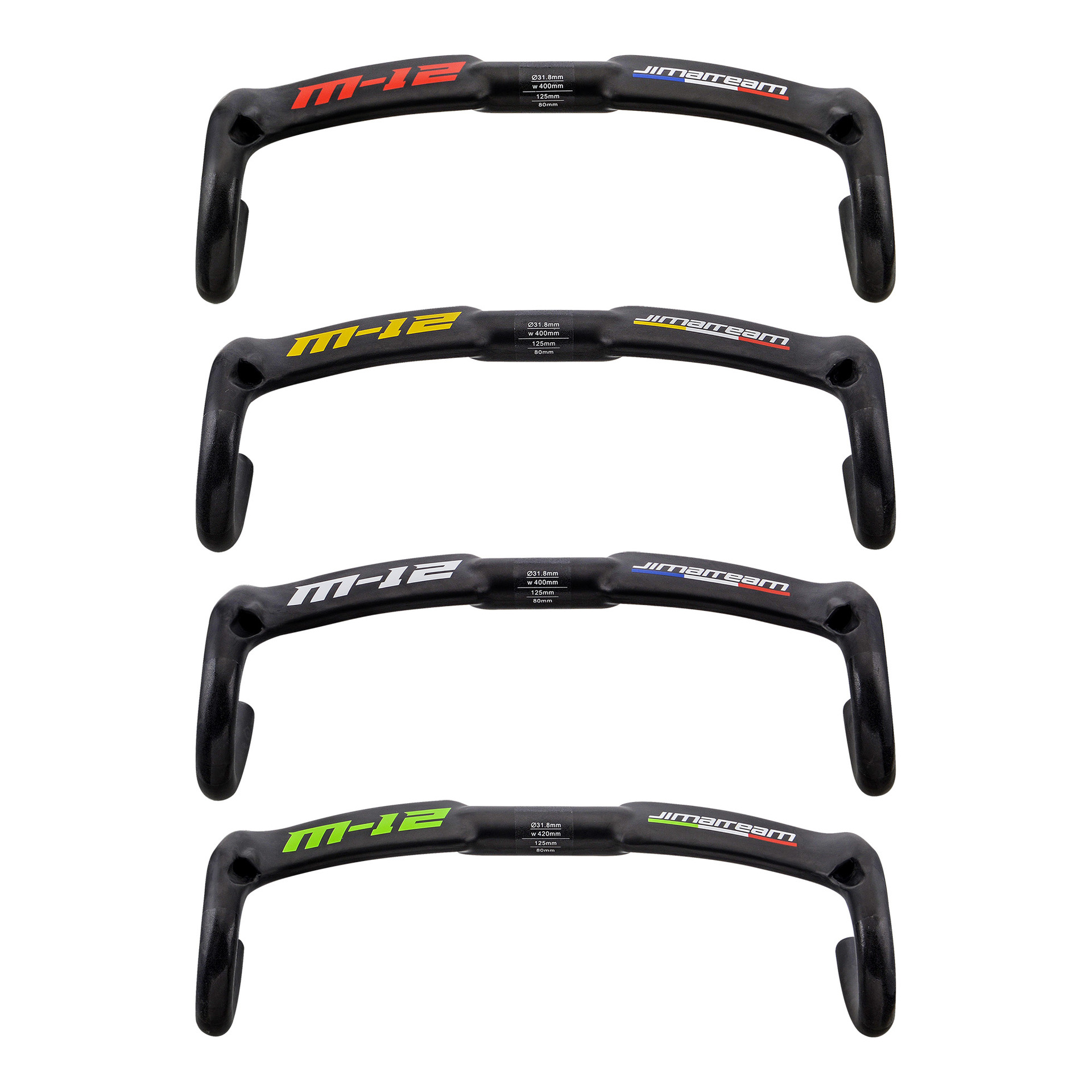 新款jimiateam全碳纤维公路车弯把跑车把破风自行车弯把 骑行装备