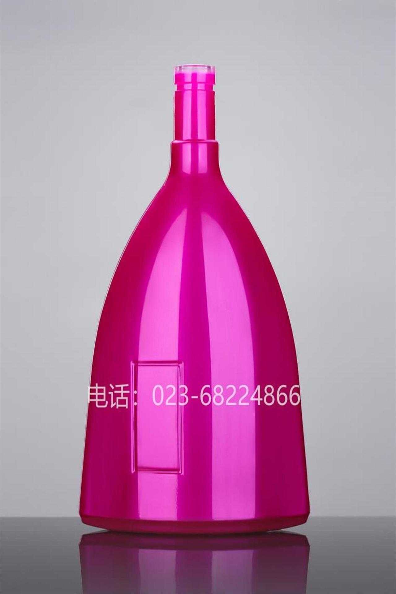 重庆恒晶玻璃HJ-Y042新款洋酒瓶1000ml /3000ml玻璃酒瓶