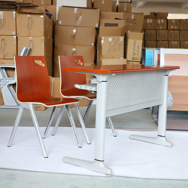 大学课桌椅学校铝合金铸造课桌椅培训桌学生课桌凳学校课桌批发