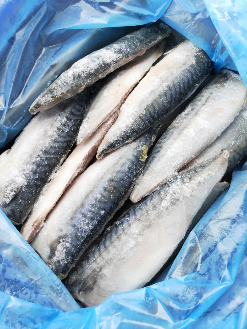 5kg装挪威青花鱼片 开边鲐鱼切片 日料烧烤煎炸冻鱼食材180-200g