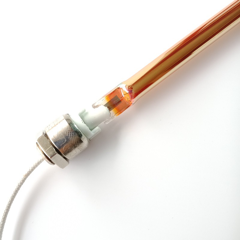 厂家定制r7s顶式镀金管石英镀膜加热管红外线辐射灯管浴霸黄金管