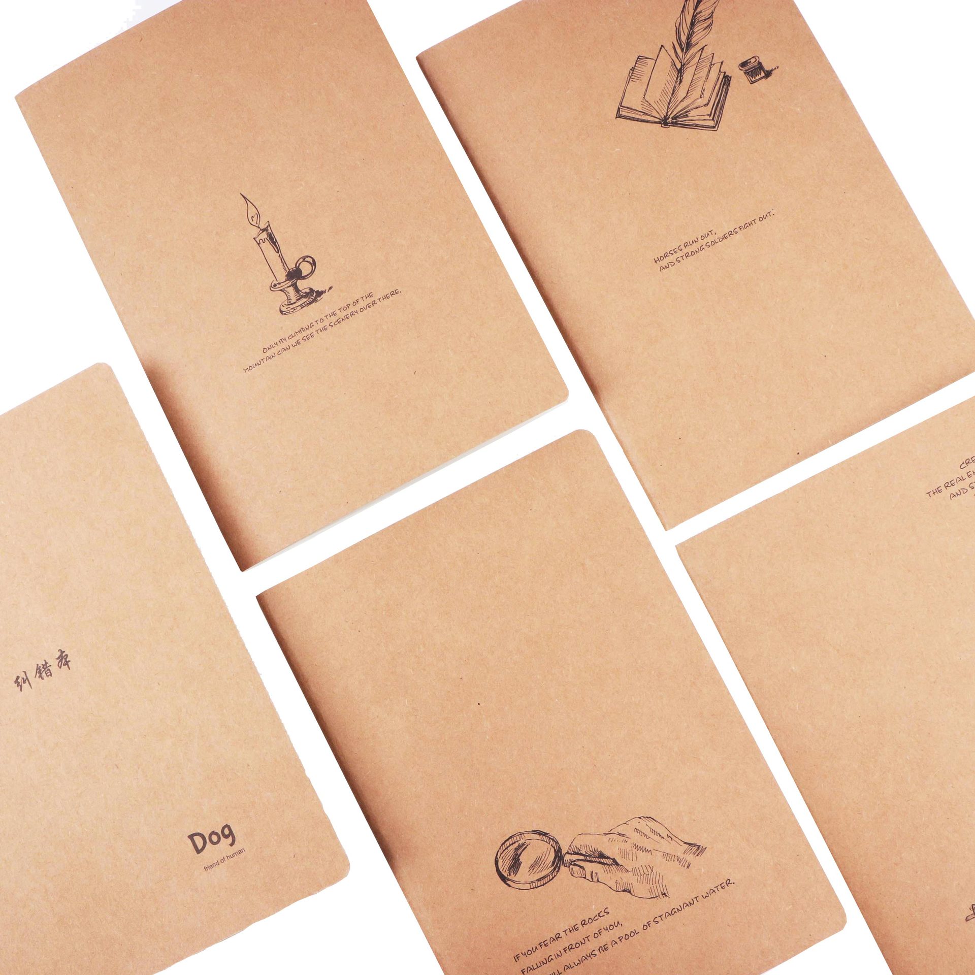 厂家直销牛皮纸封面a5车线本学生书写纠错本文具笔记本子定制logo