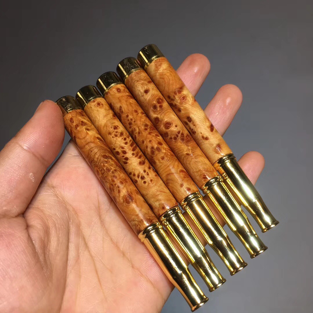 烟嘴 木质厂家直销金丝楠木纯手工磨削过滤嘴男式烟嘴可循环使用