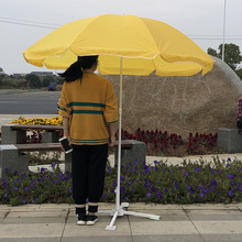 太阳伞 户外遮阳伞摆摊伞沙滩伞广告伞钓鱼伞伸缩雨伞小黄伞1.8米