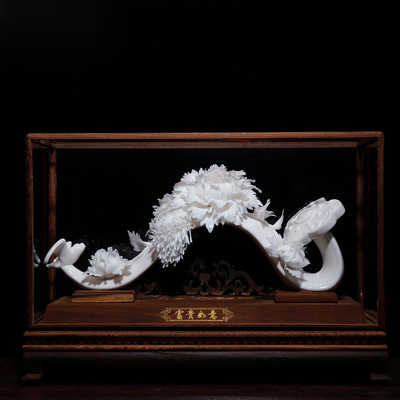 如意陶瓷装饰品摆件中国风礼品工艺品复古装饰品可打样