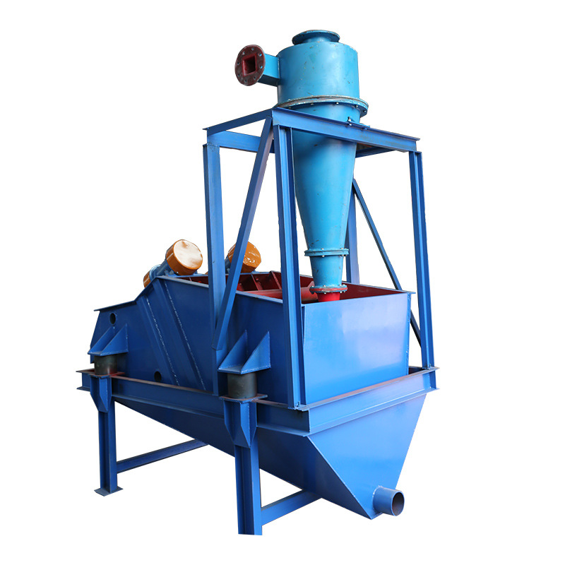 小型细砂收集脱水一体机污泥浆脱水机双高频激振器振动细沙收集机