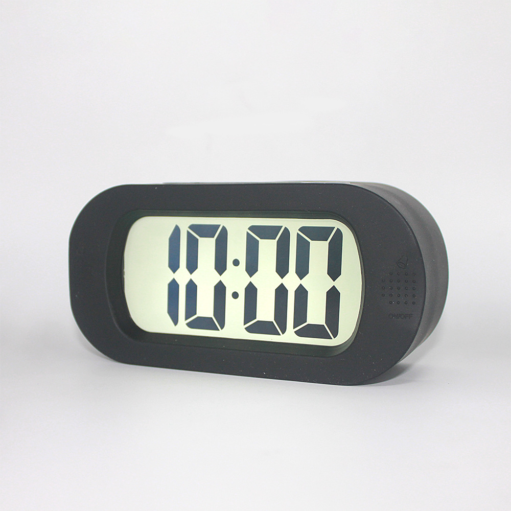 创意硅胶防震摔静音时钟多色贪睡闹钟 电子时钟床头闹钟yd002