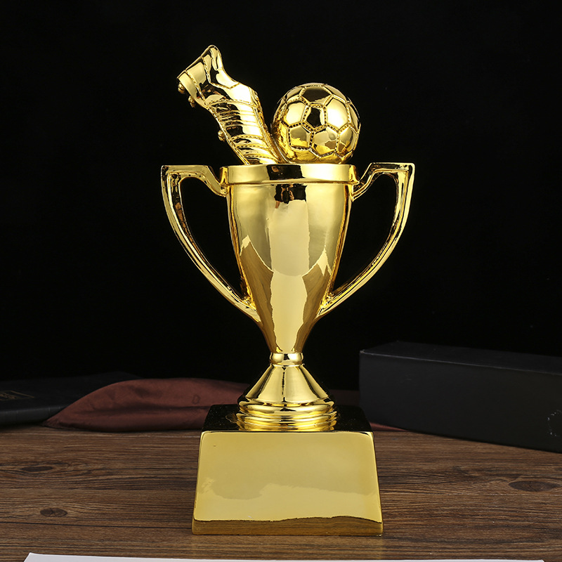 足球比赛树脂奖杯 电镀金银铜团队冠军杯 团体赛企业学校球迷用品