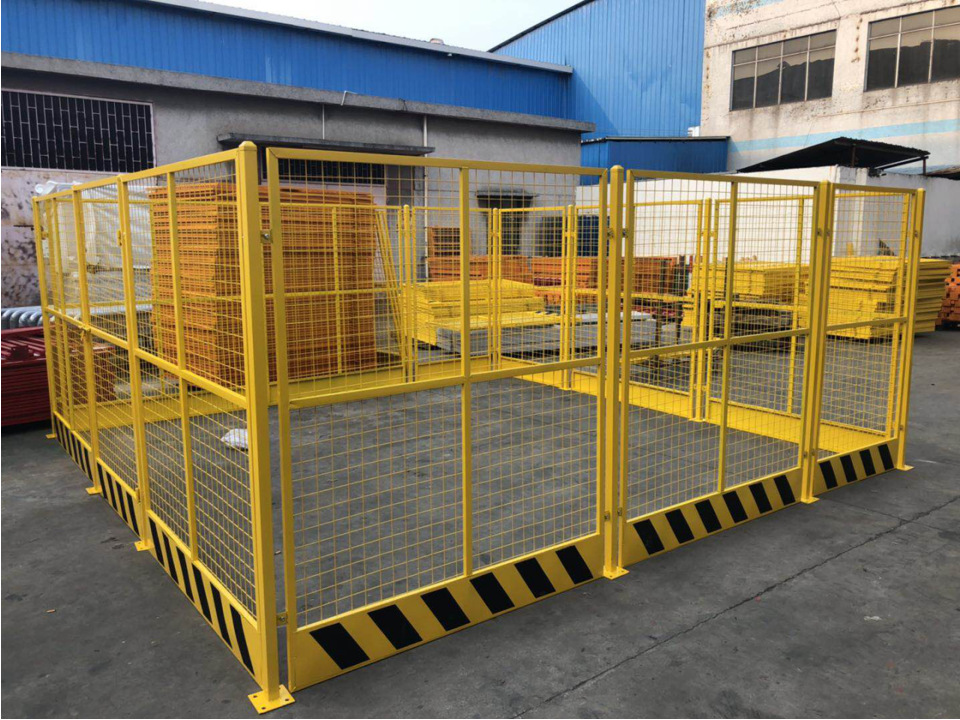 厂家直销定制塔吊维修平台防攀爬防坠落基坑护栏正方形全竖管护栏