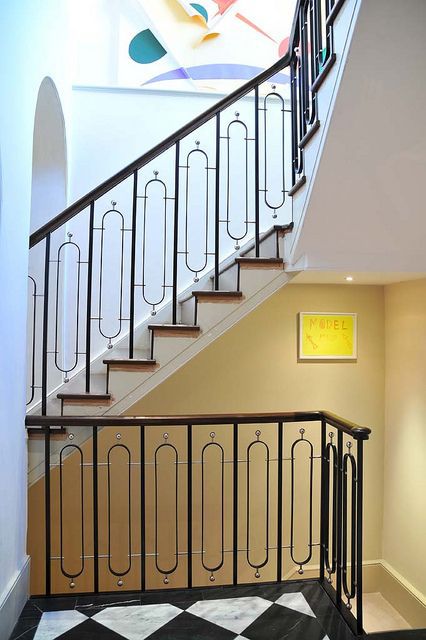 广州厂家订做欧式室内组合铁艺楼梯别墅小区烤漆铁艺欧式楼梯扶手