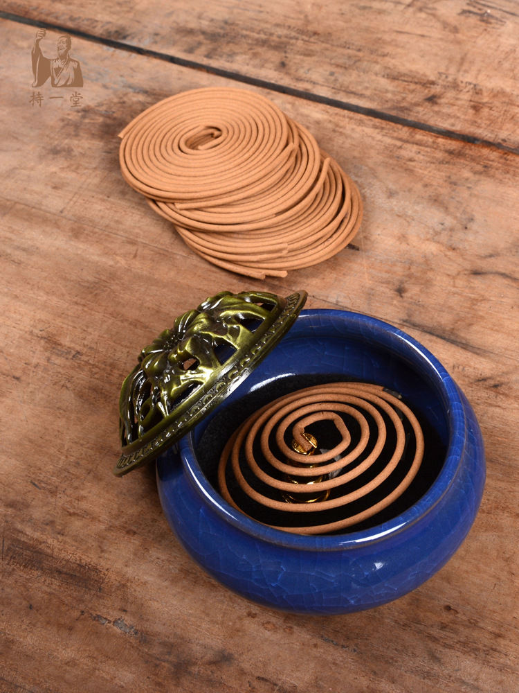 4小时天然小盘香 驱蚊盘香佛香安神香 酒店净化空气卫生檀香香薰