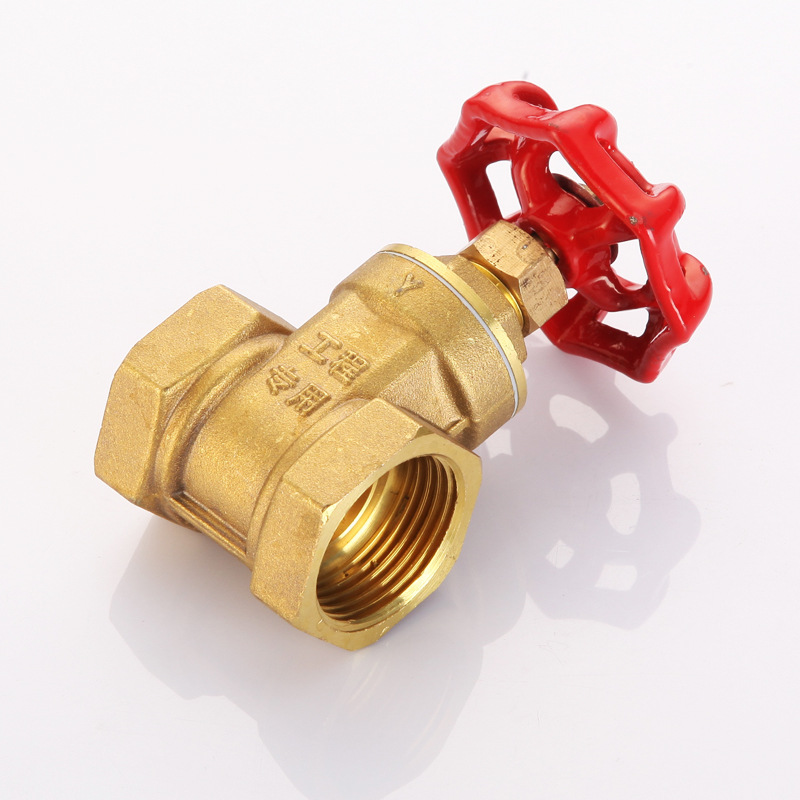 加厚黄铜闸阀螺纹式自来水开关丝扣水管阀门dn152025 4分6分1寸