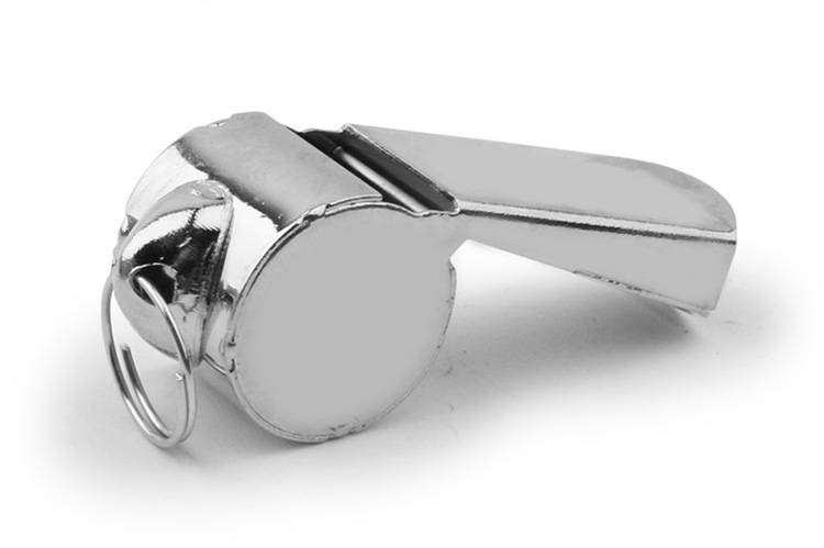 高频裁判口哨金属哨子不锈钢大口长嘴口哨体育运动户外体育用品