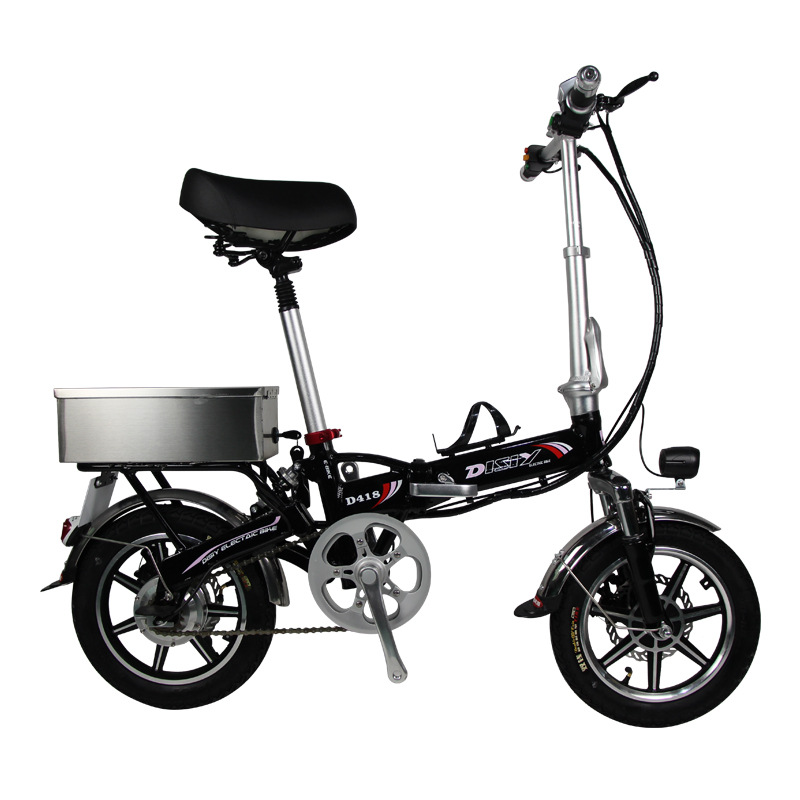 【元昌车行】14寸迪斯远电动车代驾宝电动自行车折叠电瓶车锂电