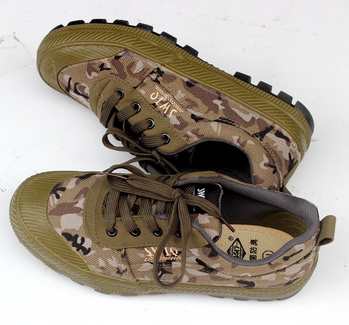 际华3517夏季迷彩17陆战a作训鞋胶鞋耐磨防滑工作劳保鞋帆布鞋