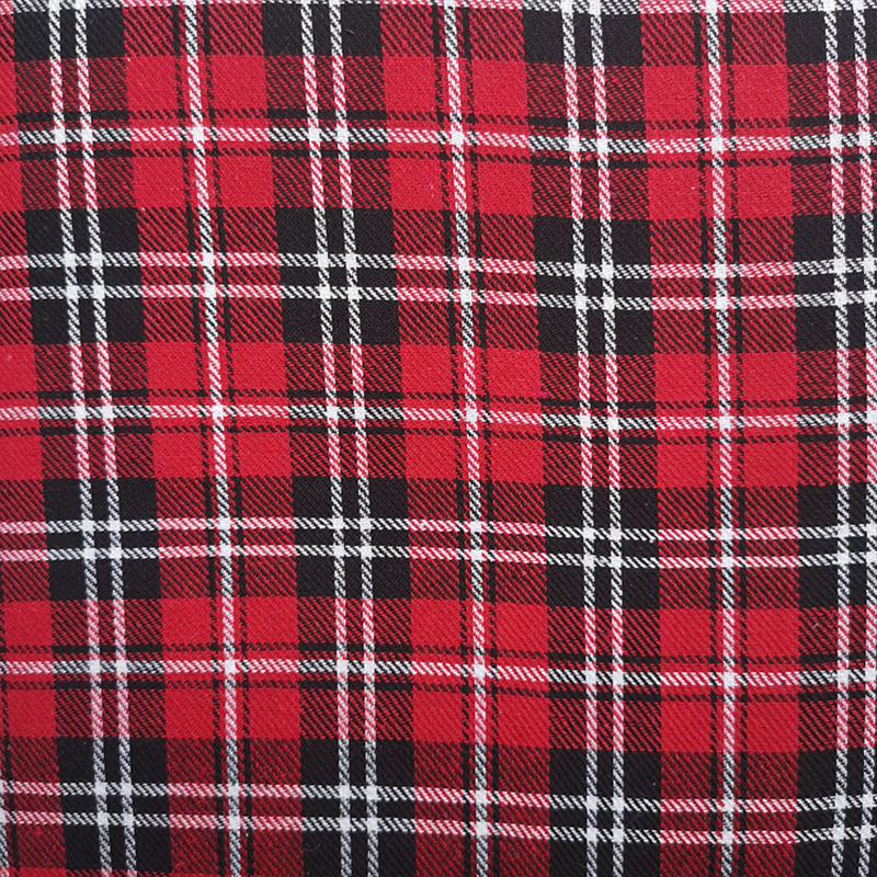 红色米格子布 圣诞工艺品磨毛米格子布 圣诞工艺服装料