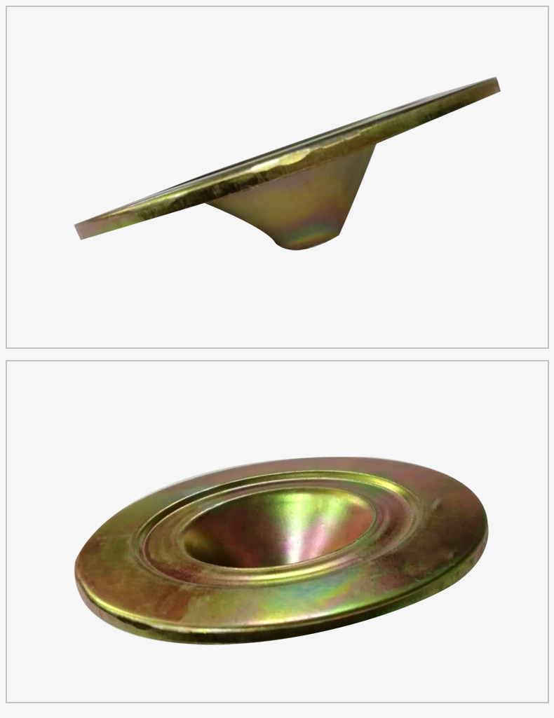 五金模具加工铝管导向垫脚铁板镀彩锌五金压铸加工冲压加工