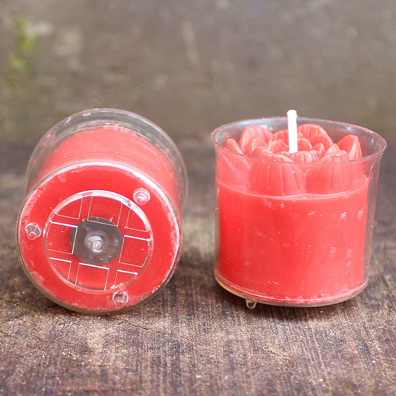 包邮8小时10粒醇正酥油小旺烛蜡 固体蜡佛堂供灯无烟无味环保蜡烛