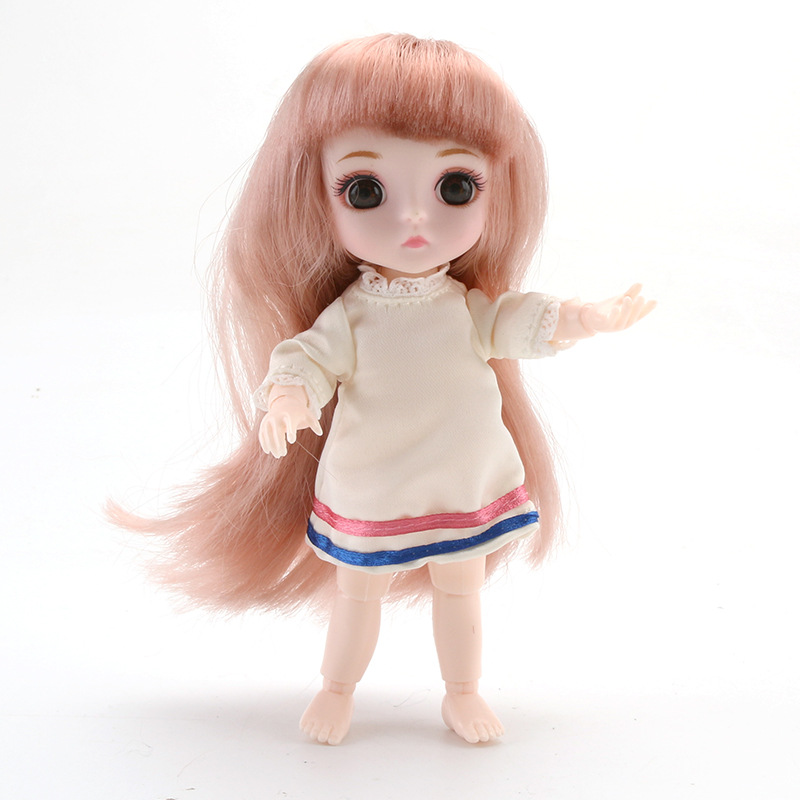 叮小马洋娃娃芭比套装仿真可动diy叶罗丽女孩生日礼物q版迷你玩具