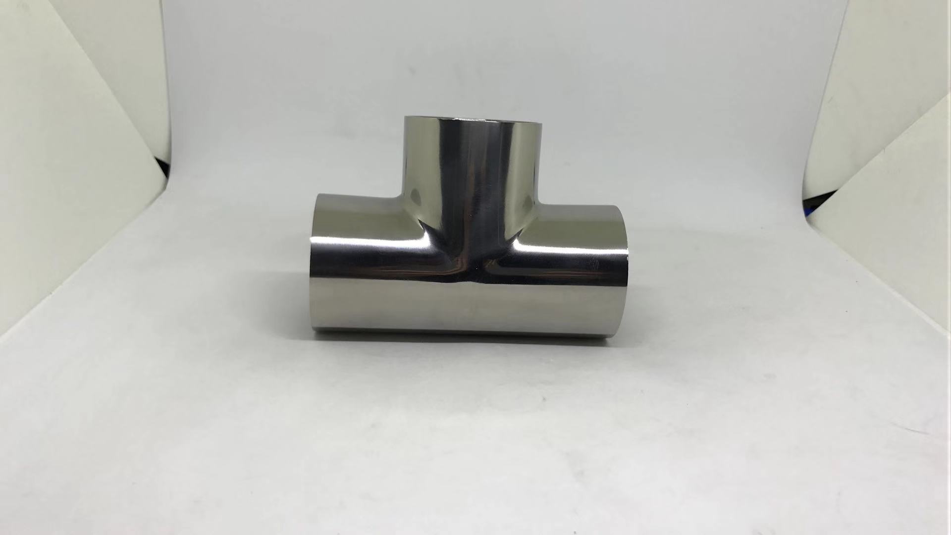 厂家直销304/316卫生级三通 现货抛光三通不锈钢焊接弯头管件批发