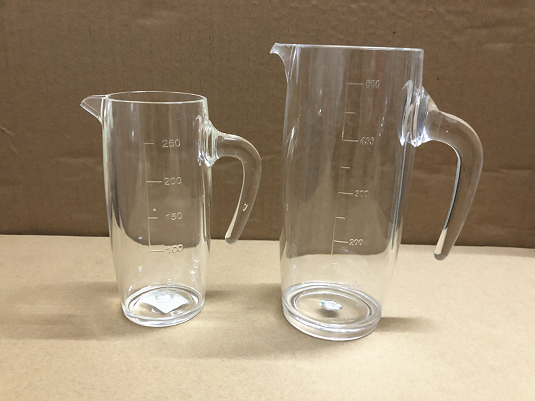 亚克力白酒分酒器醒酒器塑料透明量酒器红酒洋酒pc带刻度酒壶扎壶