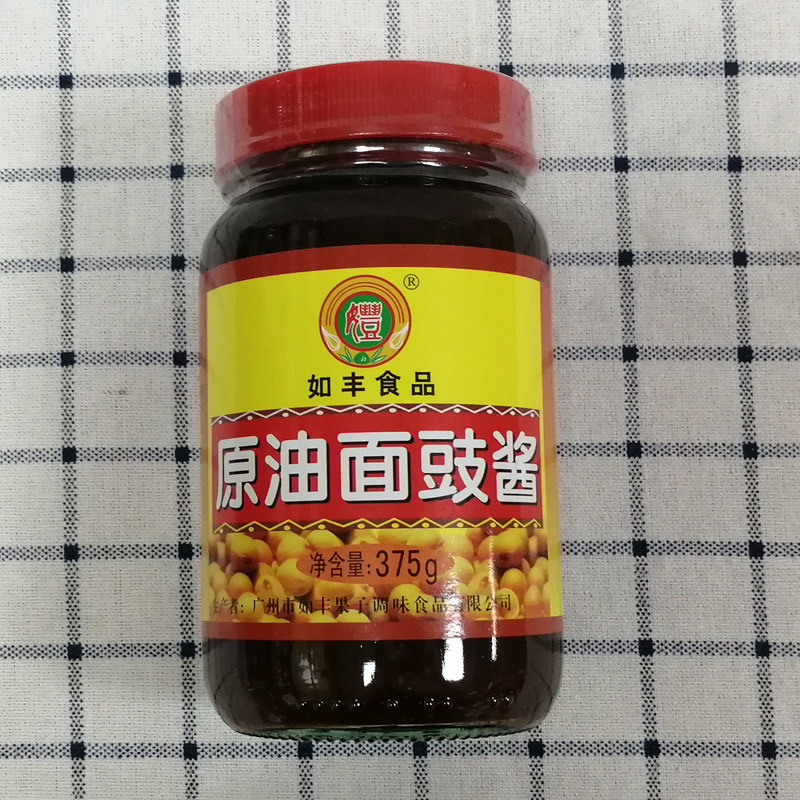 如丰原油面豉酱375克/瓶焖排骨焖鸭肉焖煮腌制肉类食材烧鸭烤鸭