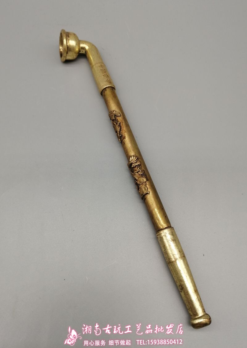 古玩收藏 老烟杆复古纯铜 旱烟袋铜烟袋锅老烟斗 烟具收藏-阿里巴巴